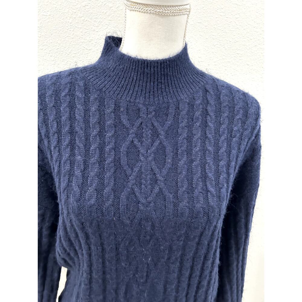 CeCe Womens Sweater Classic Navy Size Medium Pullover Long Sleeve Casual New B21 - Picture 4 of 4